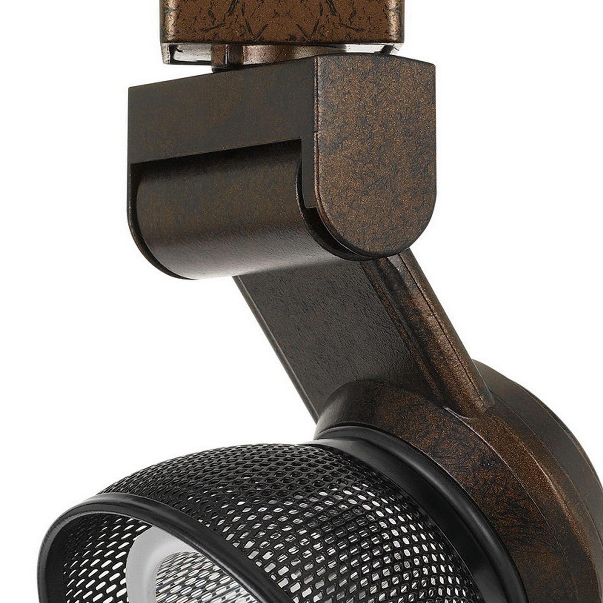 12W Integrated LED Metal Track Fixture with Mesh Head Bronze and Black-zoom-3