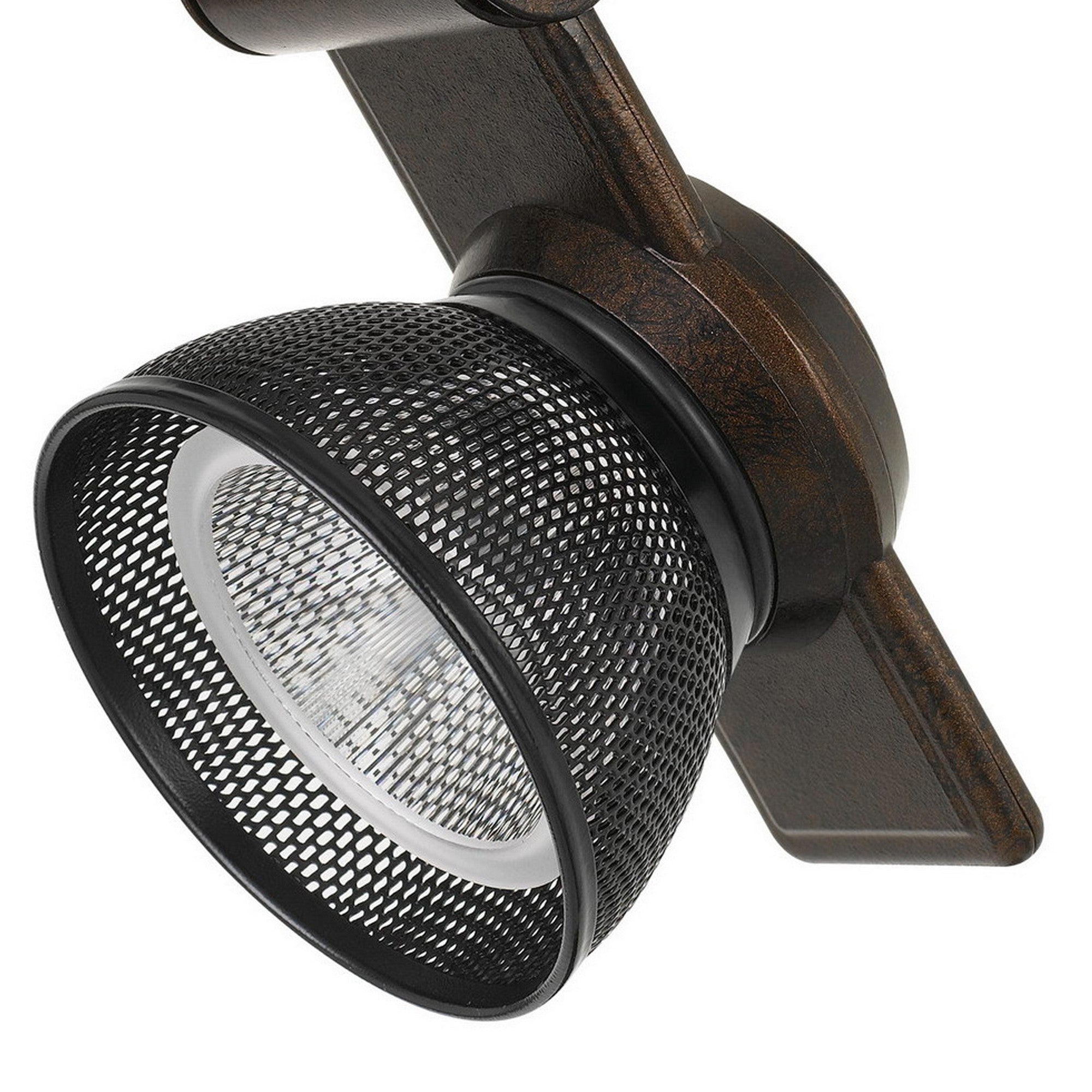 12W Integrated LED Metal Track Fixture with Mesh Head Bronze and Black-zoom-4