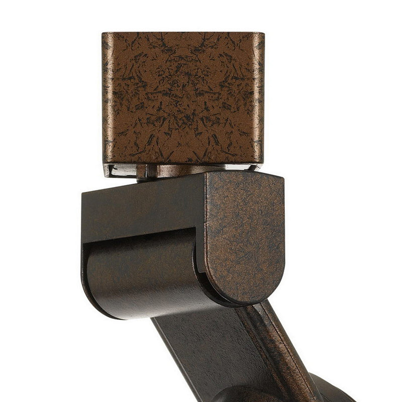 12W Integrated LED Metal Track Fixture with Mesh Head Bronze and Silver-zoom-