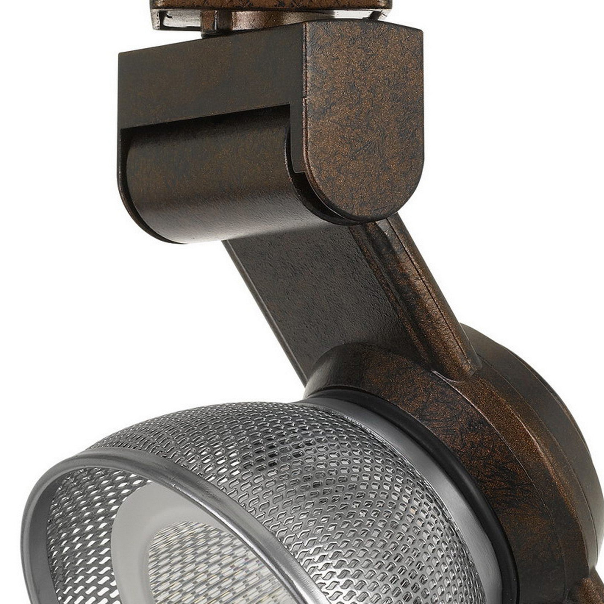 12W Integrated LED Metal Track Fixture with Mesh Head Bronze and Silver-zoom-3