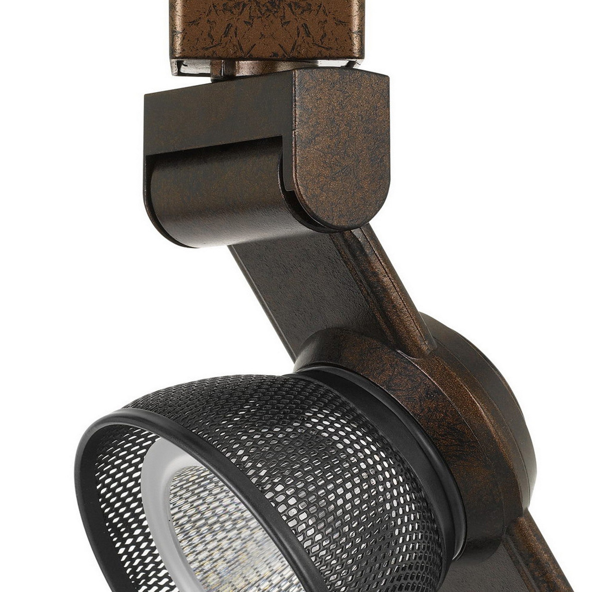 12W Integrated LED Metal Track Fixture with Mesh HeadBronze and Dark Black-zoom-3