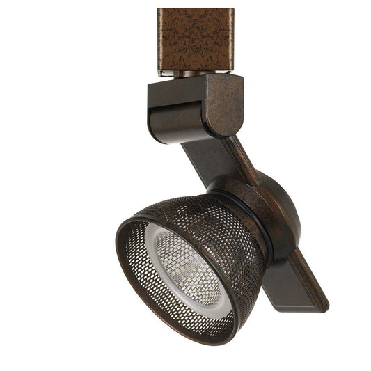 12W Integrated LED Metal Track Fixture with Mesh Head Bronze