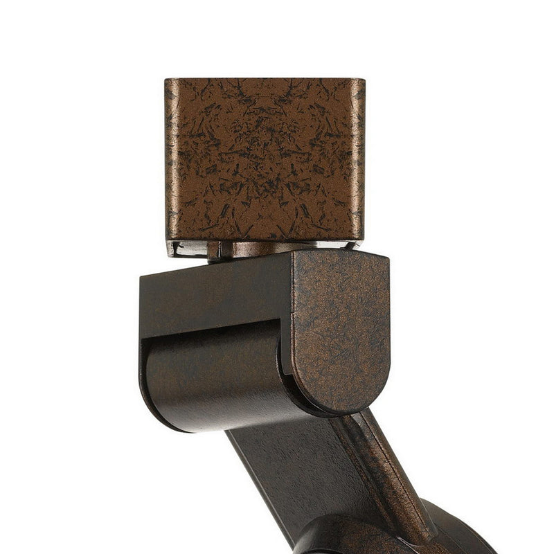 12W Integrated LED Metal Track Fixture with Mesh Head Bronze and White-zoom-