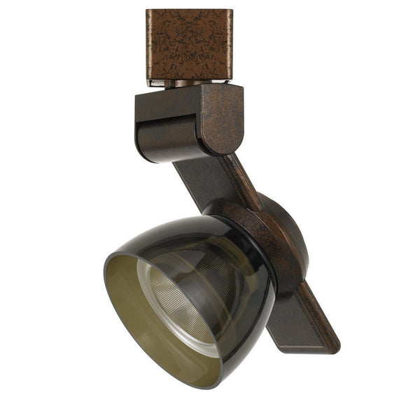 12W Integrated LED Track Fixture with Polycarbonate Head Bronze and Black