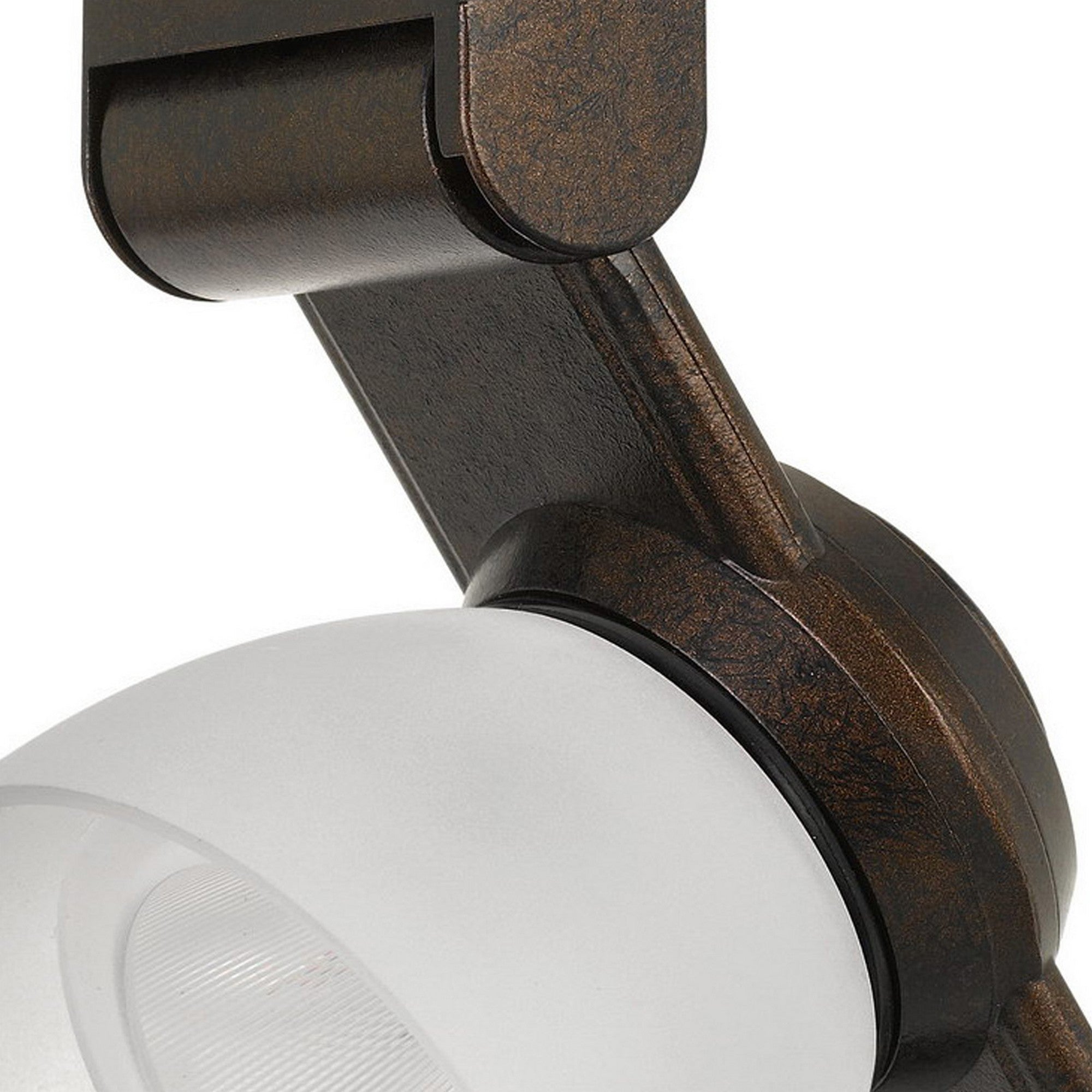 12W Integrated LED Track Fixture with Polycarbonate Head Bronze and White-zoom-3
