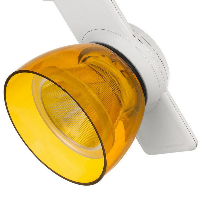 12W Integrated LED Track Fixture with Polycarbonate Head White and Yellow-zoom-