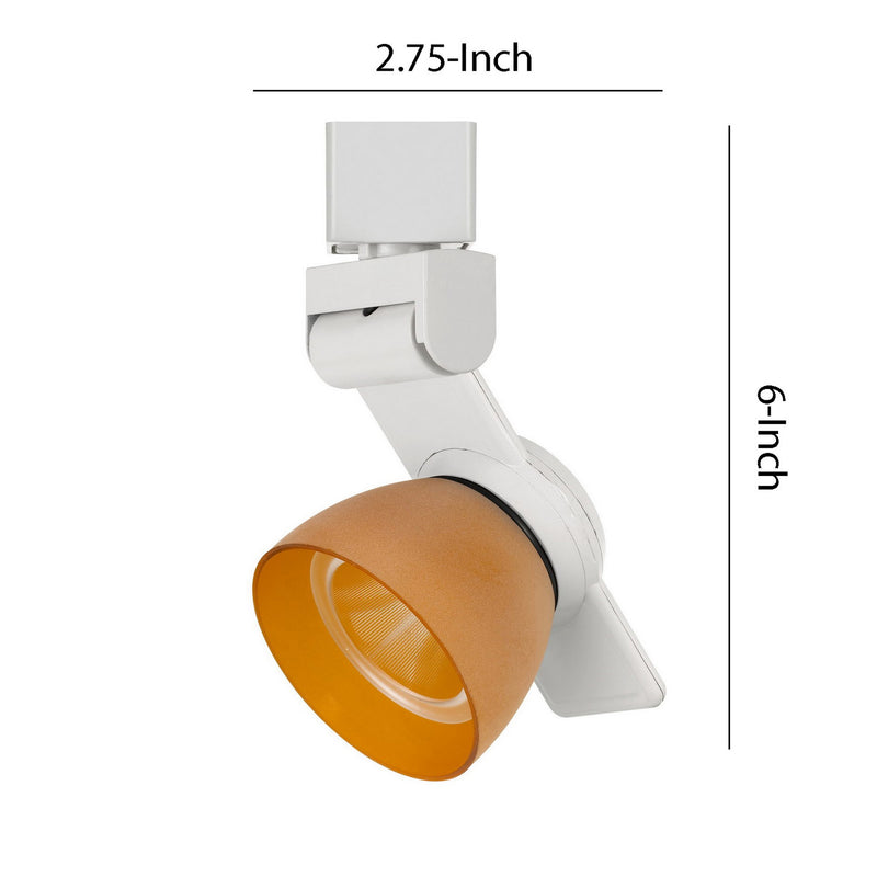 12W Integrated LED Track Fixture with Polycarbonate Head White and Orange-zoom-