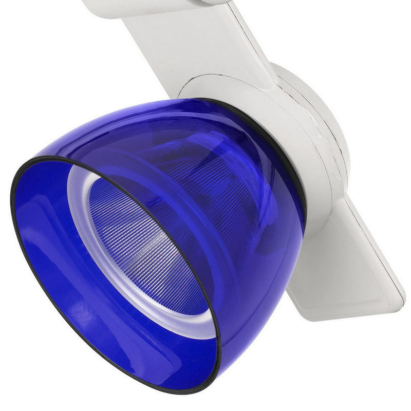 12W Integrated LED Track Fixture with Polycarbonate Head White and Blue-zoom-