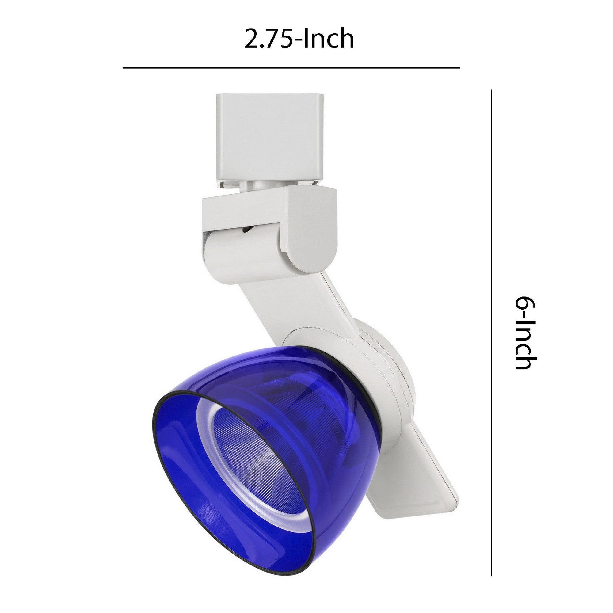 12W Integrated LED Track Fixture with Polycarbonate Head White and Blue-zoom-5