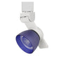 12W Integrated Metal and Polycarbonate LED Track Fixture White and Blue