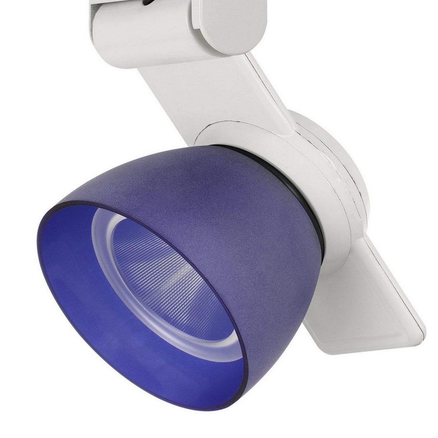 12W Integrated Metal and Polycarbonate LED Track Fixture White and Blue