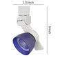 12W Integrated Metal and Polycarbonate LED Track Fixture White and Blue