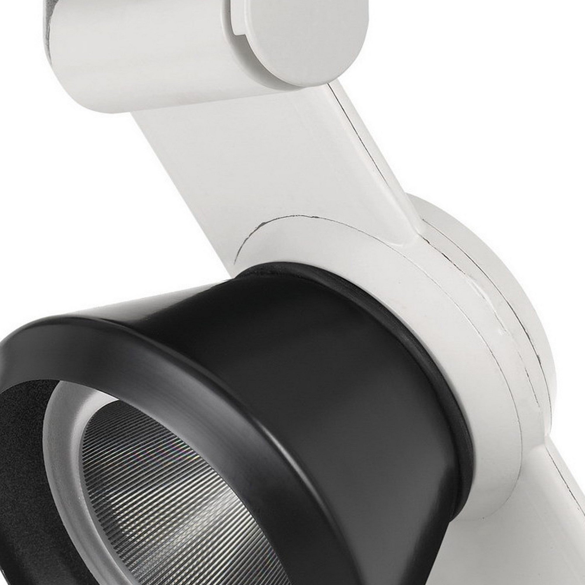 12W Integrated LED Metal Track Fixture with Cone Head White and Black-zoom-3