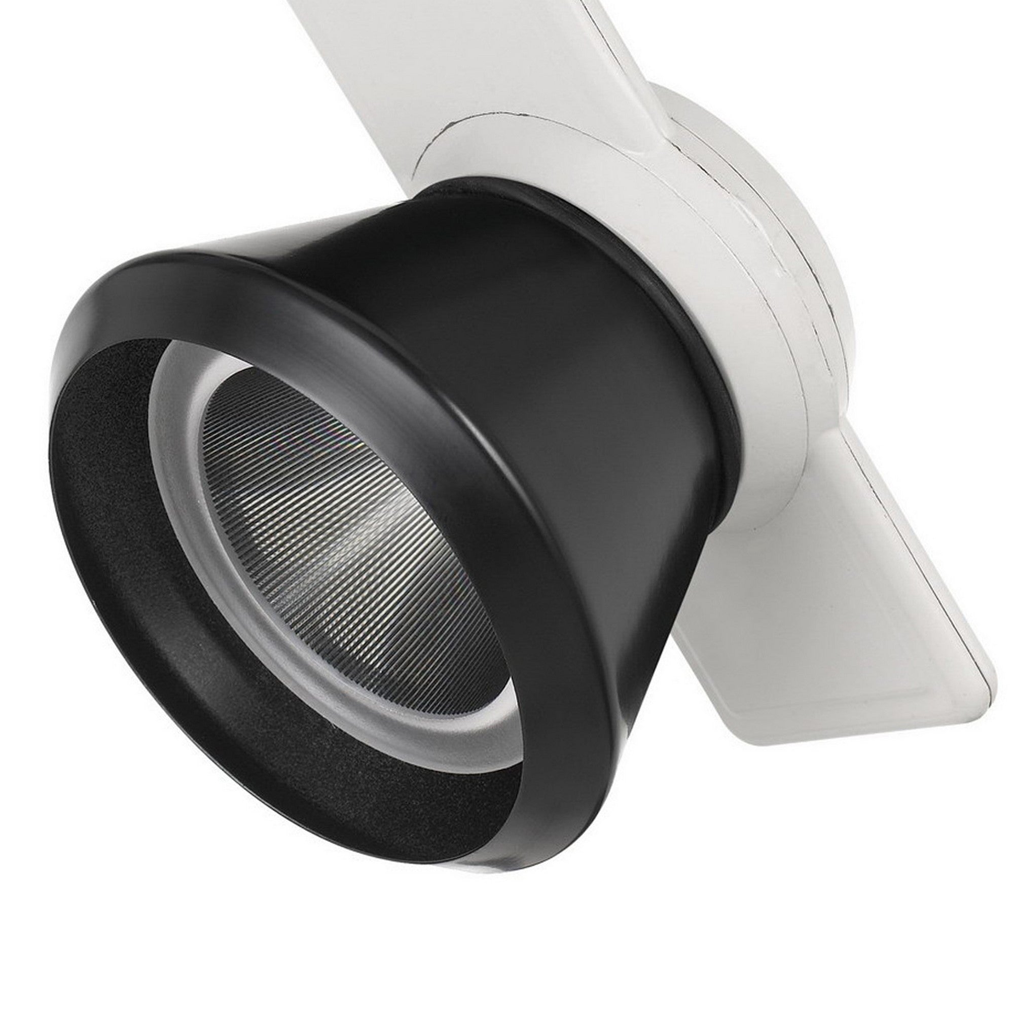 12W Integrated LED Metal Track Fixture with Cone Head White and Black-zoom-4