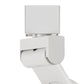 12W Integrated LED Metal Track Fixture with Cone Head White and Silver