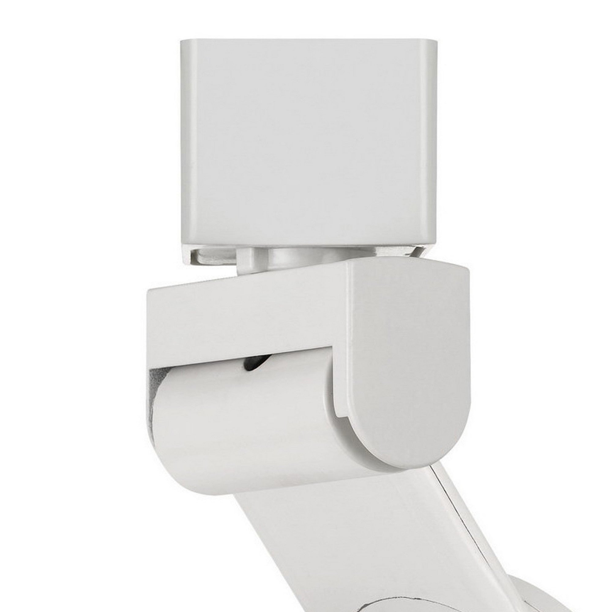 12W Integrated LED Metal Track Fixture with Cone Head White and Silver