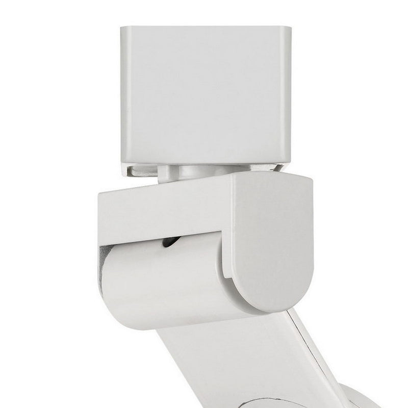 12W Integrated LED Metal Track Fixture with Cone Head White and Silver-zoom-
