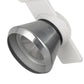 12W Integrated LED Metal Track Fixture with Cone Head White and Silver