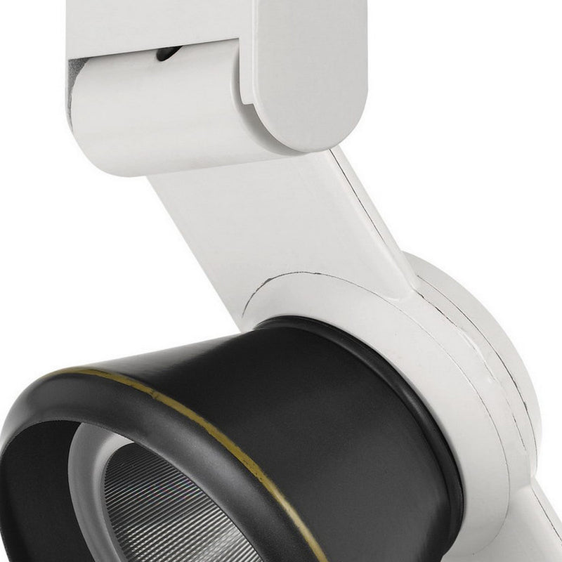 12W Integrated Cone Head LED Metal Track Fixture White and Black-zoom-