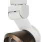 12W Integrated LED Metal Track Fixture with Cone Head White and Bronze