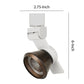 12W Integrated LED Metal Track Fixture with Cone Head White and Bronze
