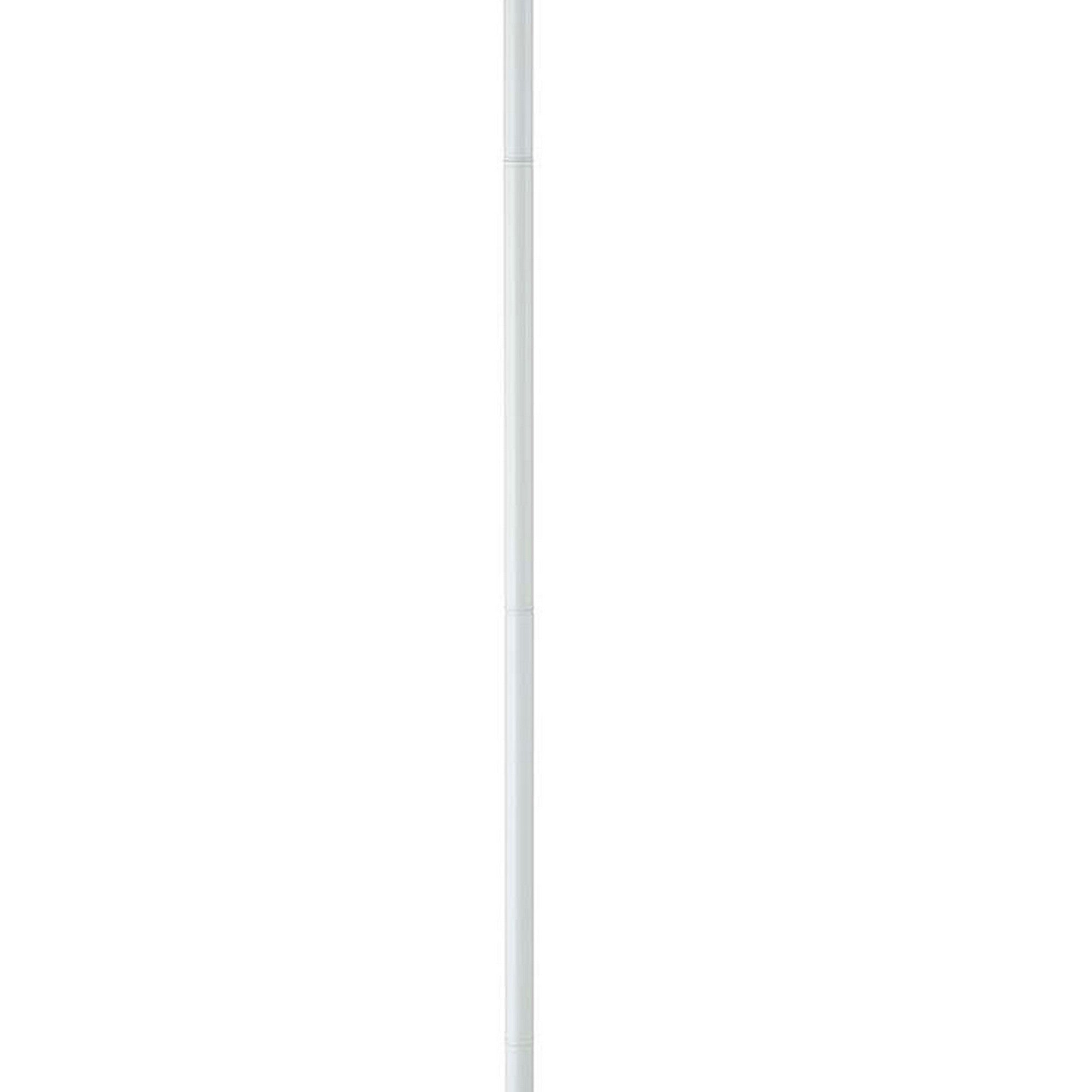3 Way Torchiere Floor Lamp With Frosted Glass Shade And Stable Base White-zoom-3