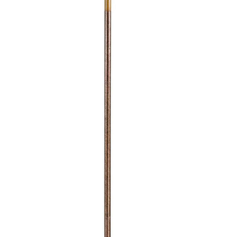 3 Way Torchiere Floor Lamp With Frosted Glass Shade And Stable Base Bronze-zoom-