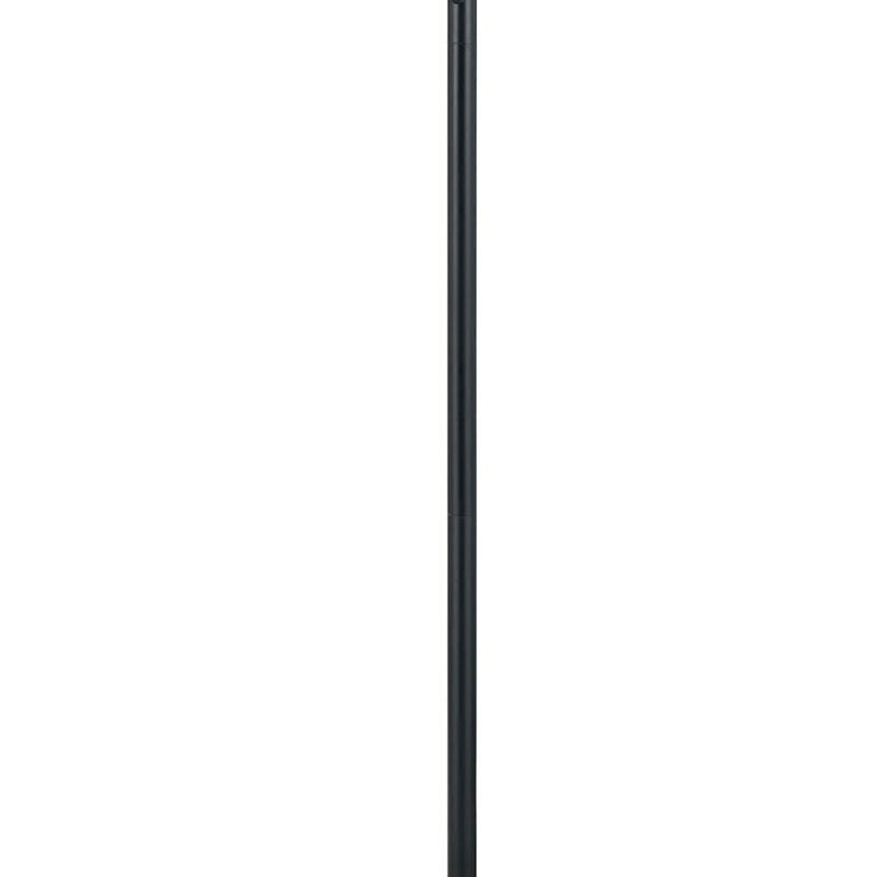 80 Watt Metal Floor Lamp With Dual Gooseneck And Uno Style Shades Black-zoom-
