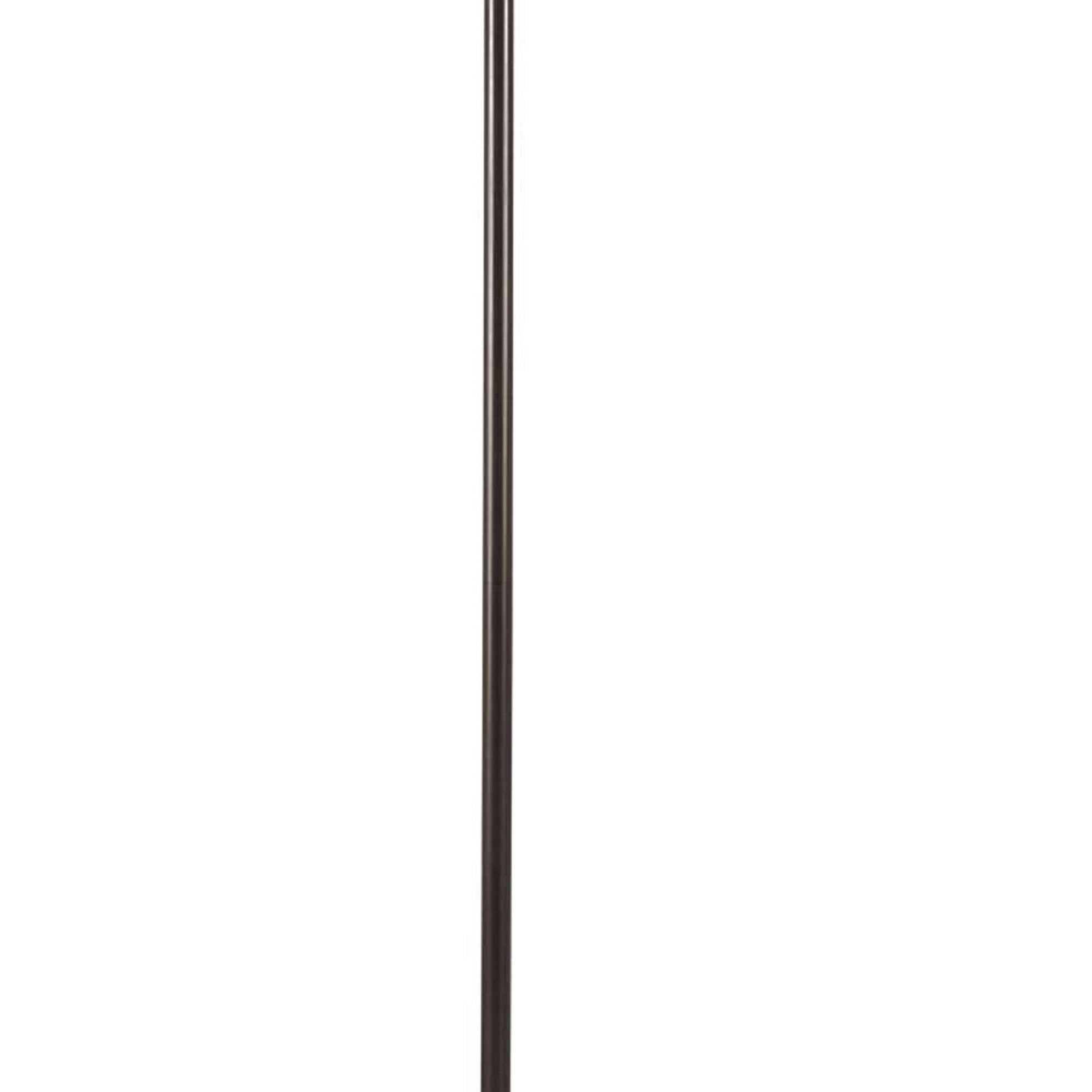 150 Watt 6 Way Metal Floor Lamp With Fabric Tapered Shade Bronze-zoom-3