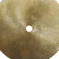 Metal Swirl Disk Accent Decor With Marble Base Gold