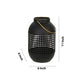 11 Inches Metal Lantern Modern Cage Design Handle Black And Gold