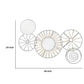 Circular 5 Piece Metal Wall Decor With Wheel And Plate Design Black