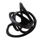Metal Accent Decor With Interconnected Knot Design Black