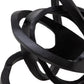Metal Accent Decor With Interconnected Knot Design Black