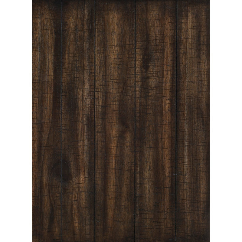 Wooden Square Mirror With Molded Details And Bevelled Edges Brown-zoom-