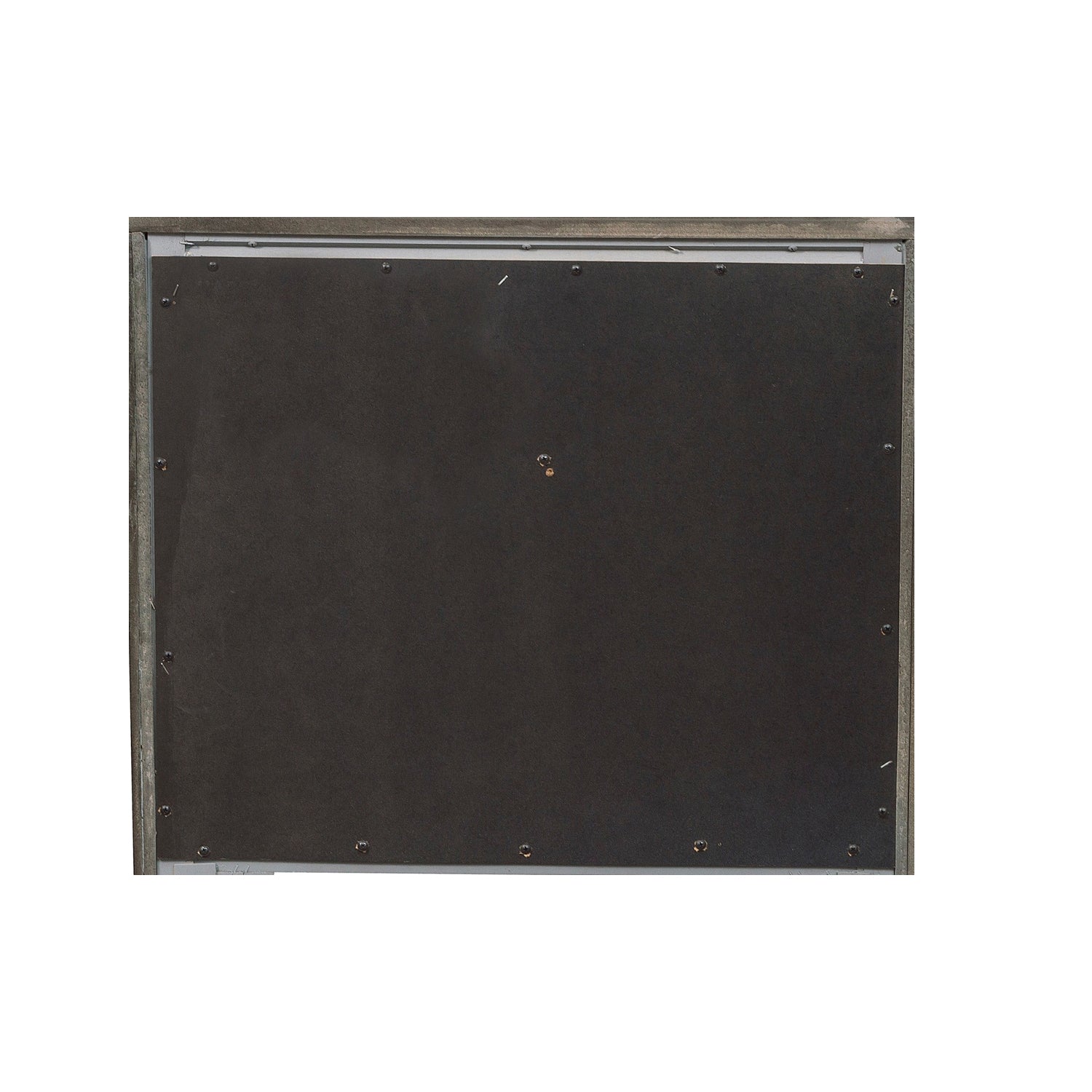 Wooden Square Mirror With Molded Details And Dual Texture Gray-zoom-3