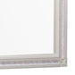 Wooden Square Mirror With Carvings And Bevelled Edges Silver