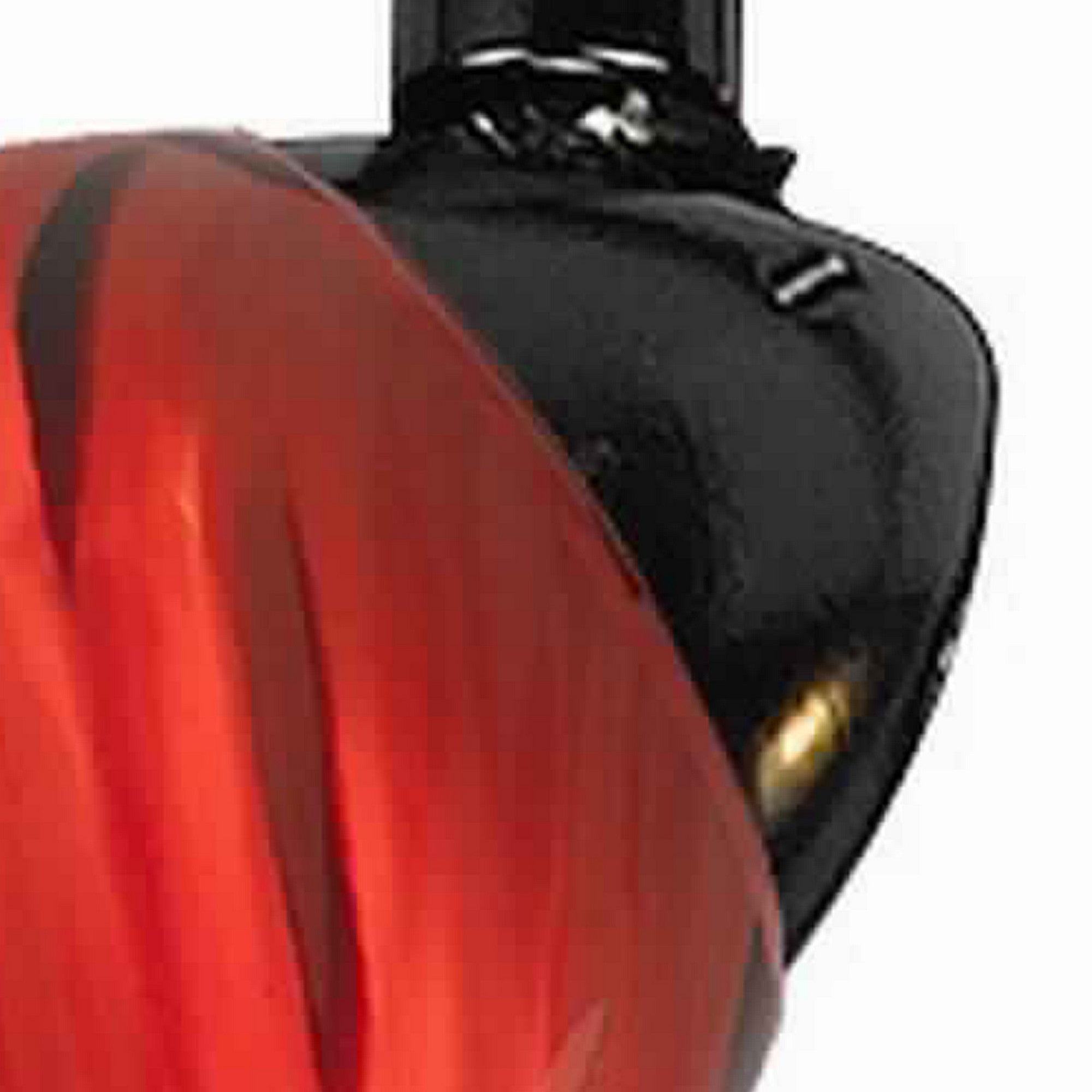 50 Watt Track Fixture with Handblown Glass Shade Black and Red-zoom-4