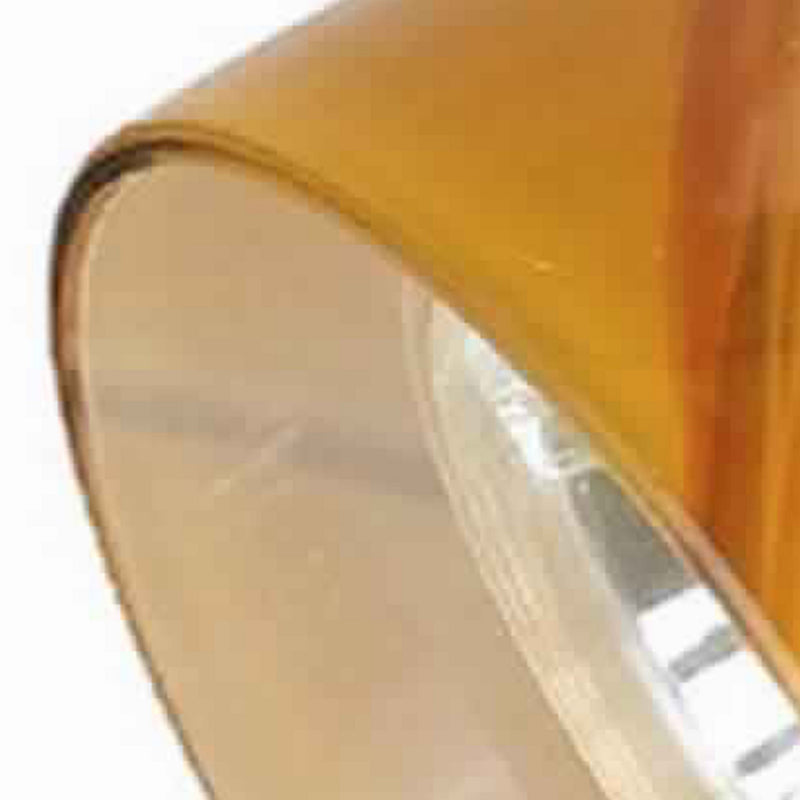 50 Watt Track Fixture with Handblown Glass Shade Black and Orange-zoom-