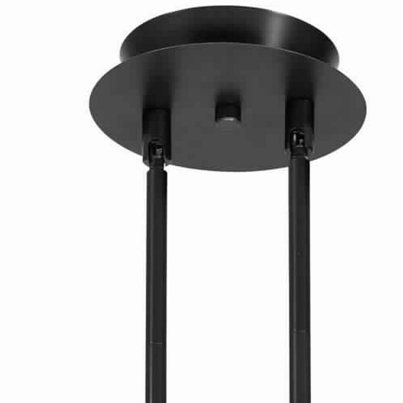 3 Light 120V Metal Track Light Fixture with Glass Shade Black and Red-zoom-