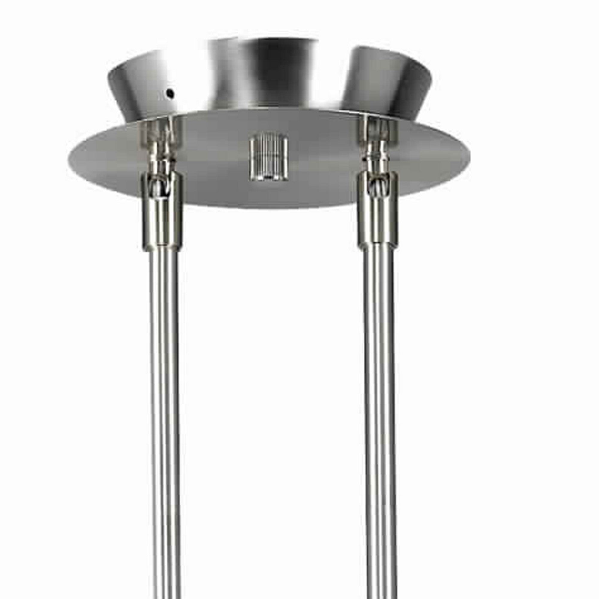 3 Light 120V Metal Track Light Fixture with Glass Shade Silver and Yellow-zoom-2