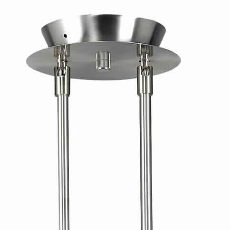 3 Light 120V Metal Track Light Fixture with Glass Shade Silver and Yellow-zoom-