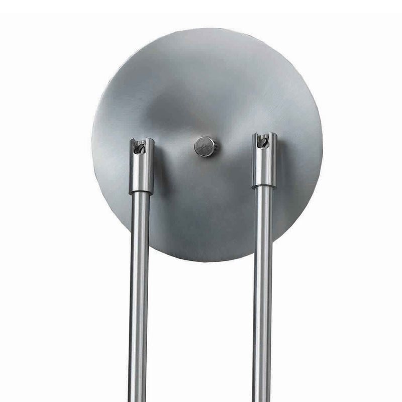 3 Light 120V Metal Track Light Fixture with Glass Shade Silver and Blue-zoom-