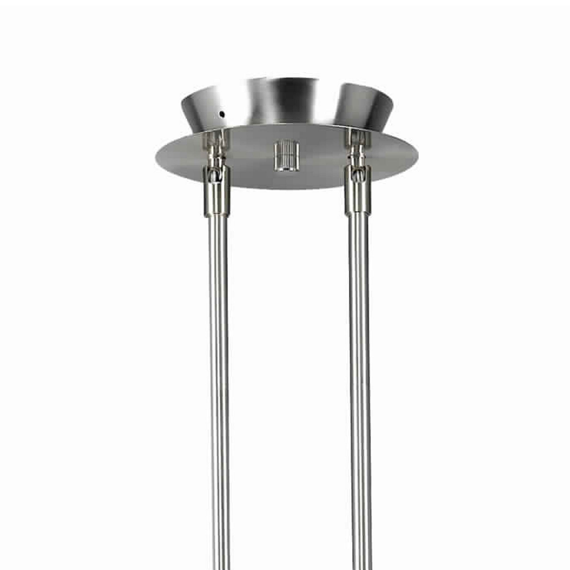 3 Light 120V Metal Track Light Fixture with Glass Shade Blue and Silver-zoom-2