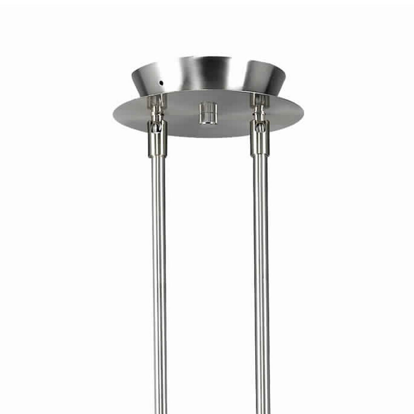 3 Light 120V Metal Track Light Fixture with Glass Shade Blue and Silver