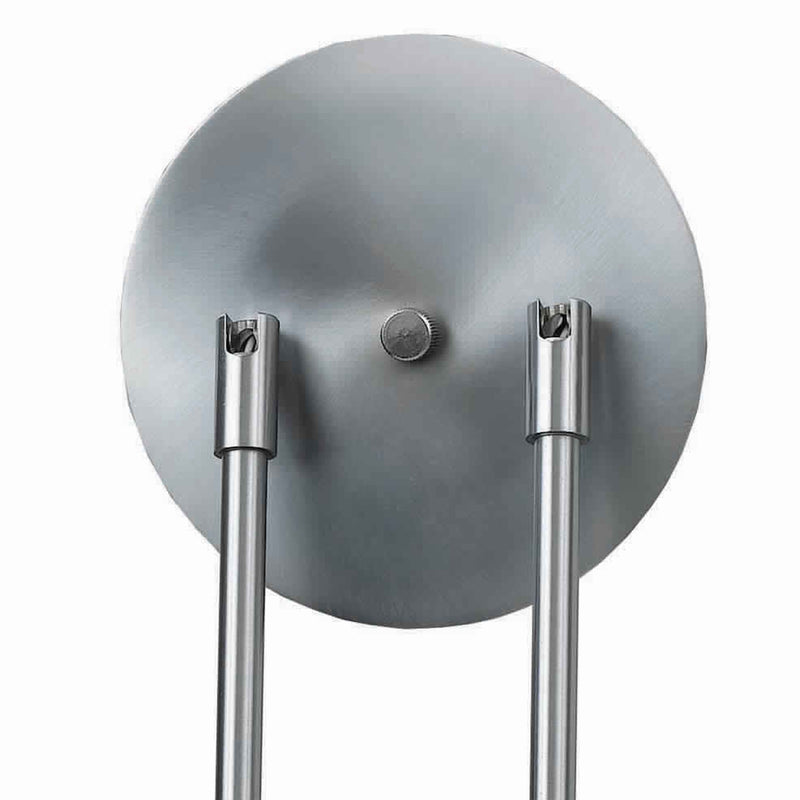 3 Light 120V Metal Track Light Fixture with Round Shade Silver-zoom-