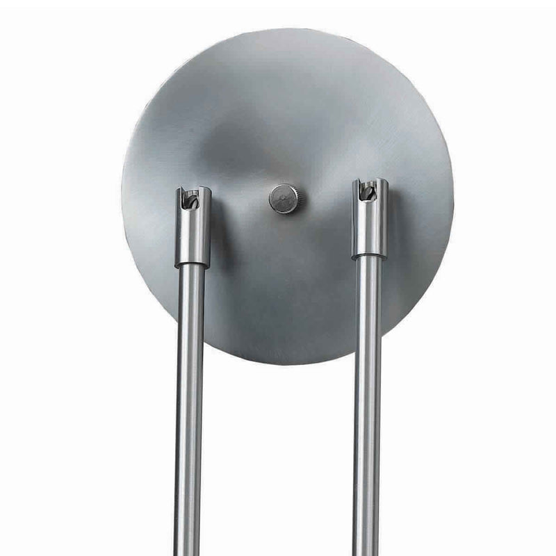 3 Light 120V Metal Track Light Fixture with Glass Shade White and Silver-zoom-
