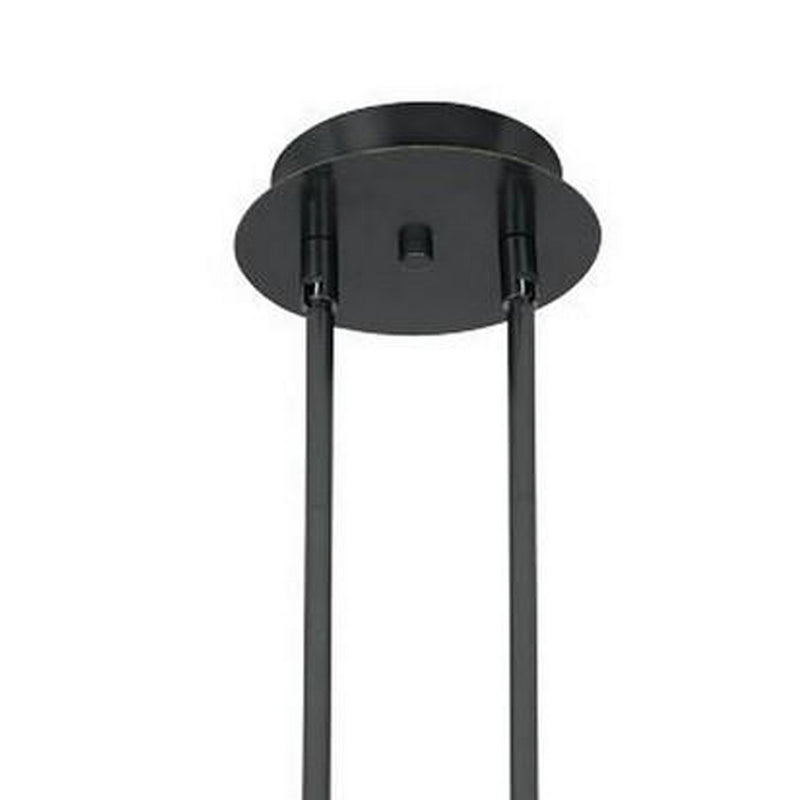 3 Light 120V Metal Track Light Fixture with Glass Shade Black and Blue-zoom-