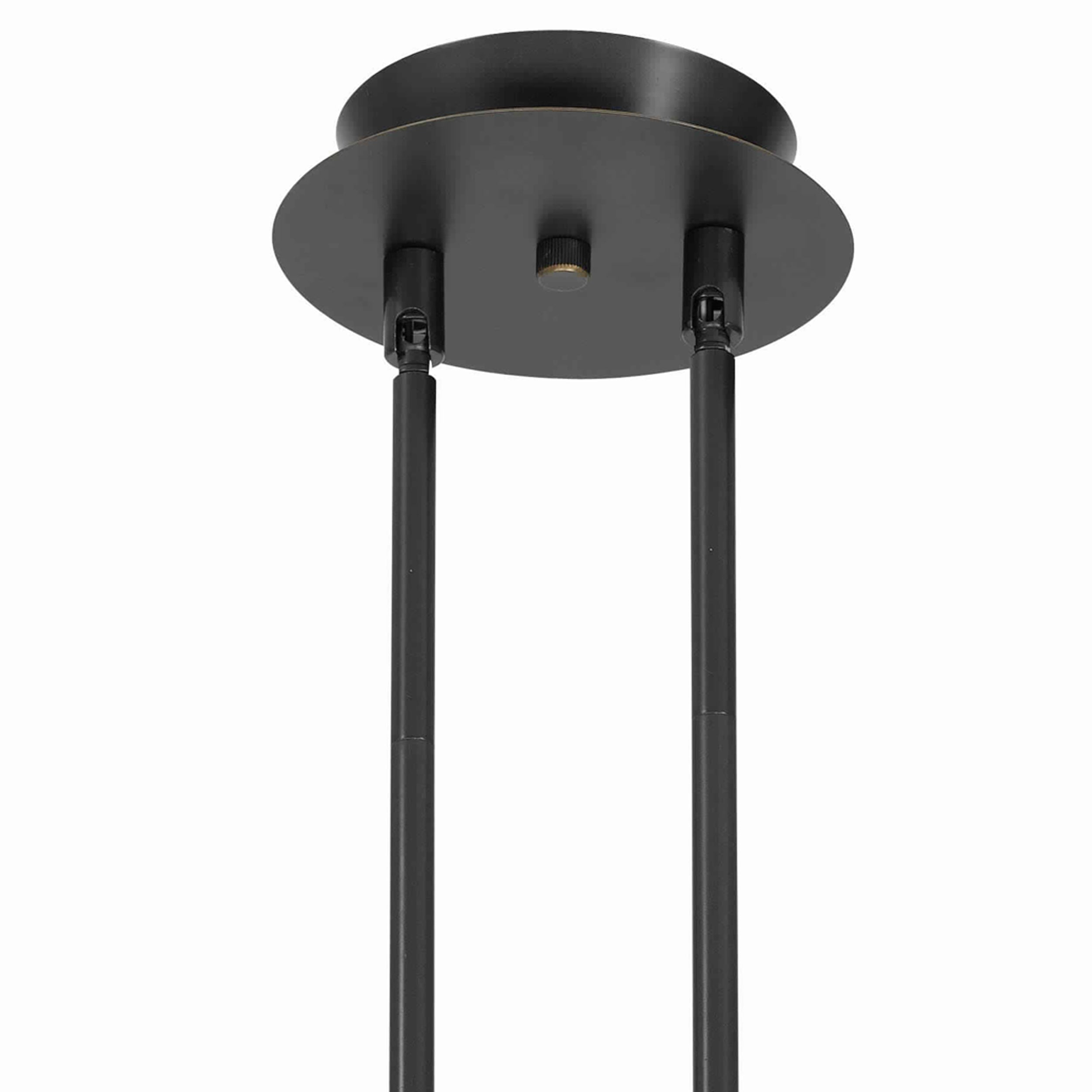 3 Light 120V Metal Track Light Fixture with Round Shade Black-zoom-2