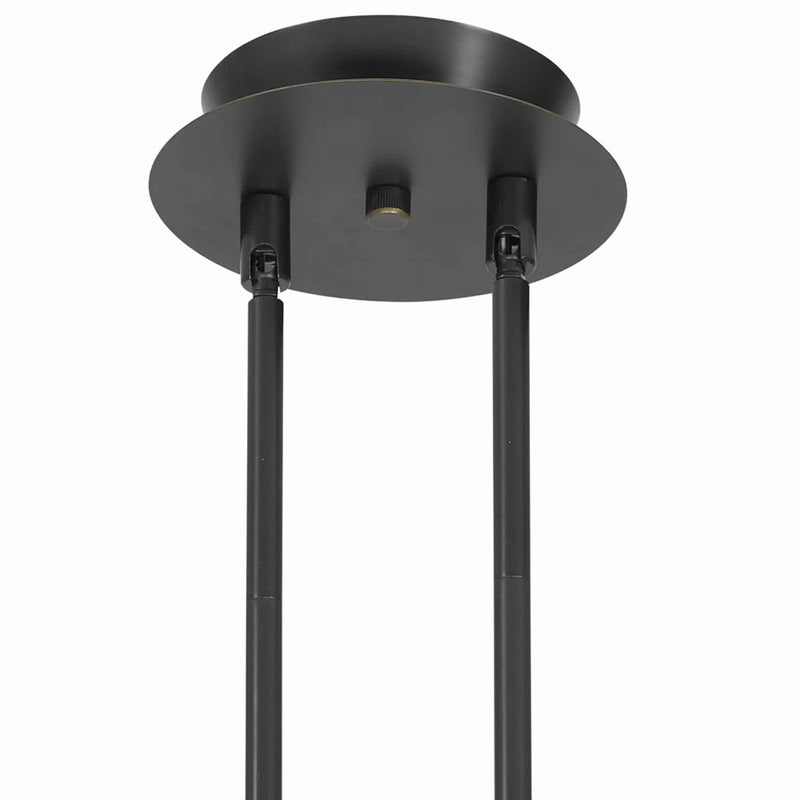 3 Light 120V Metal Track Light Fixture with Glass Shade Black and Yellow-zoom-